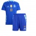 Camisa de time de futebol Argentina Lionel Messi #10 Replicas 2º Equipamento Infantil Copa America 2024 Manga Curta (+ Calças curtas)